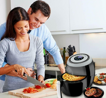 Load image into Gallery viewer, 5.5L Digital Air Fryer Pan Chip Oil Free Oven Cooker Pot & Basket 1500W Home