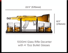 Load image into Gallery viewer, Rifle Wine Bottle + Decanter