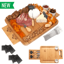 Load image into Gallery viewer, Pamap -Bamboo Cheese Cutting Board Set