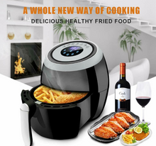 Load image into Gallery viewer, 5.5L Digital Air Fryer Pan Chip Oil Free Oven Cooker Pot & Basket 1500W Home