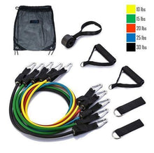 Load image into Gallery viewer, 11pc Resistance Band Set