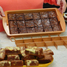 Load image into Gallery viewer, Non Stick Brownie Pans
