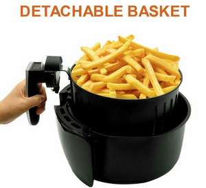 5.5L Digital Air Fryer Pan Chip Oil Free Oven Cooker Pot & Basket 1500W Home