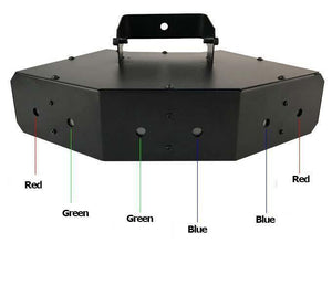 6 Lens Scan Laser Stage Light Line Beam DJ Lights