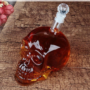 Crystal skull decanter