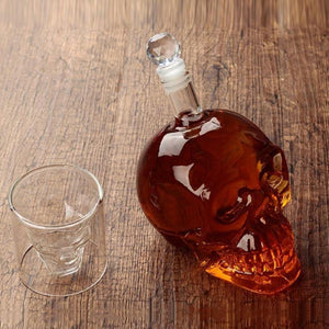 Crystal skull decanter