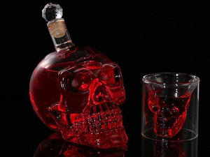 Crystal skull decanter