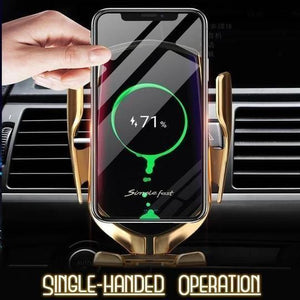 2-IN-1 Wireless Automatic Sensor Car Charger