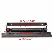 Load image into Gallery viewer, Universal Racing Carbon Fiber Adjustable Number Car License Plate Frame Holder
