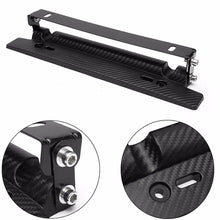 Load image into Gallery viewer, Universal Racing Carbon Fiber Adjustable Number Car License Plate Frame Holder
