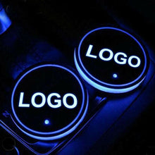 Load image into Gallery viewer, Aston Martin LED Car Logo Coaster 2pcs
