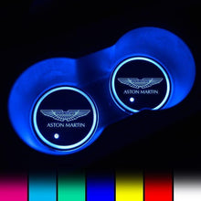 Load image into Gallery viewer, Aston Martin LED Car Logo Coaster 2pcs
