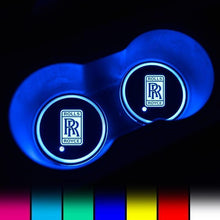 Load image into Gallery viewer, Rolls Royce LED Car Logo Coaster 2pcs
