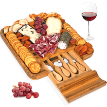 Load image into Gallery viewer, Pamap -Bamboo Cheese Cutting Board Set
