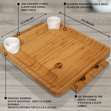 Load image into Gallery viewer, Pamap -Bamboo Cheese Cutting Board Set
