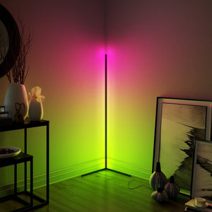 black floor lamp