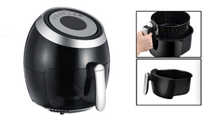 5.5L Digital Air Fryer Pan Chip Oil Free Oven Cooker Pot & Basket 1500W Home