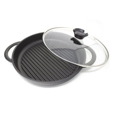 Load image into Gallery viewer, The Whatever Pan - Cast Aluminium Griddle Pan with Glass Lid
